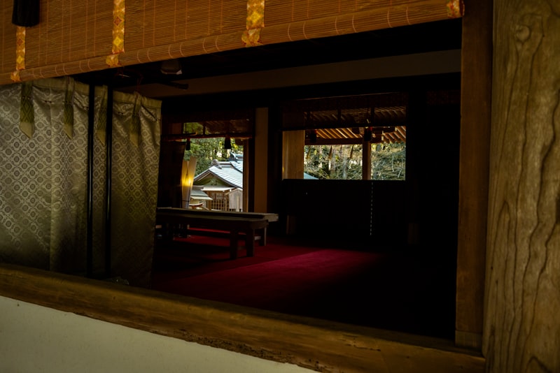 Traditional Japanese temple room